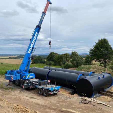 Neuer Hochbehälter in Kaschwitz errichtet