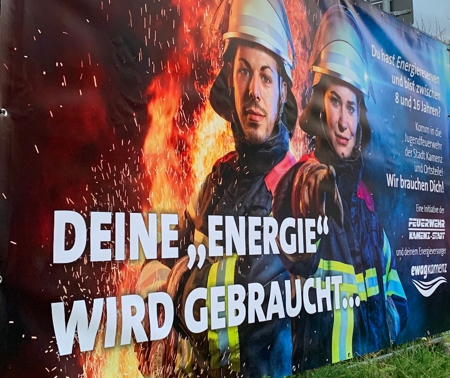 Deine „Energie wird gebraucht!“ Wir unterstützen die Jugendfeuerwehr 